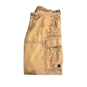 Polo Ralph Lauren 36x30 Mens Tan Cargo Pants/Flat Front/100% Cotton